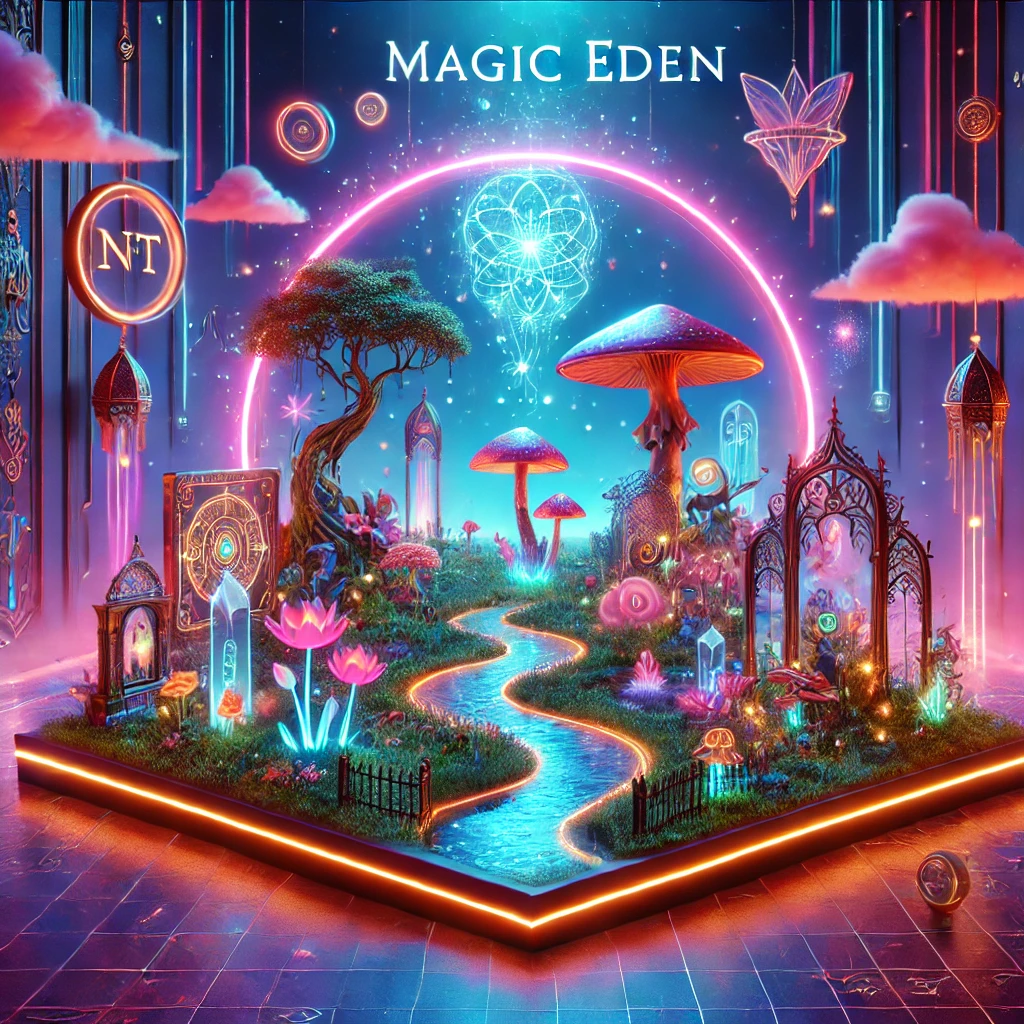 Magic Eden - Marketplace NFT con estética fantástica