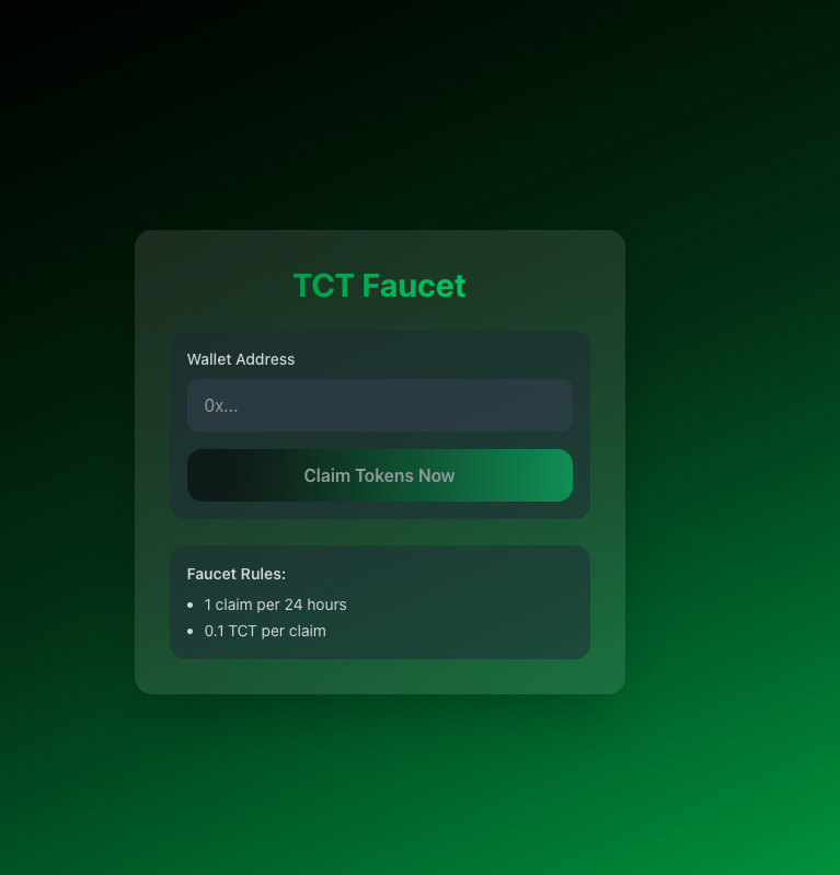TCT Faucet Interface